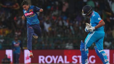 IND vs SL: Rohit Sharma's massive remark after ODI series loss against Sri Lanka, says 'It is a joke, when you are playing for India there is...' Dunith Wellalage celebrating Rohit Sharma's wicket (Getty)