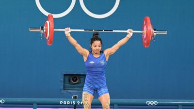 Paris Olympics: Mirabai Chanu misses shot at medal by a whisker in weightlifting, China's Zhihui Hou scripts Olympic record for gold India's star weightlifter Mirabai Chanu in this frame. (X)