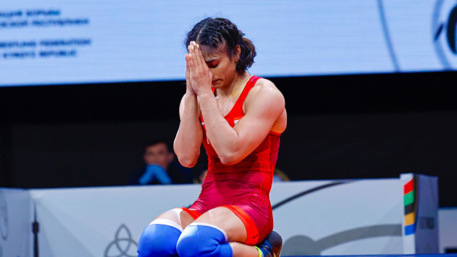 Haryana CM announces rewards and facilities of silver medalist for Vinesh Phogat minutes after her retirement from Wrestling Vinesh Phogat in frame (Getty)