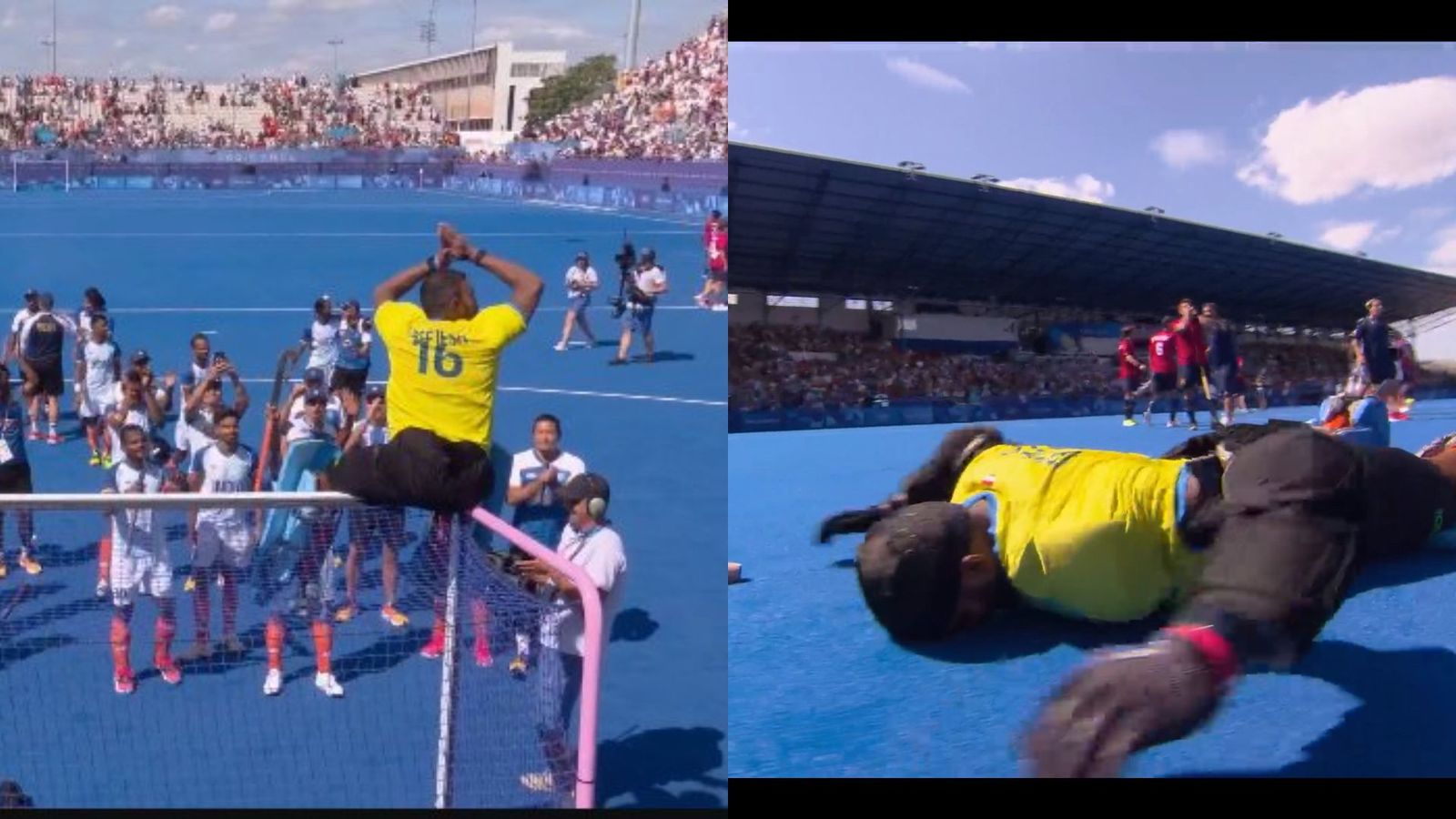 WATCH: PR Sreejesh in tears after India clinch bronze medal defeating Spain 2-1 in Paris Olympics 2024 PR Sreejesh (screengrab)