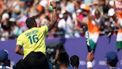 Paris Olympics: Indian hockey legend PR Sreejesh caps off illustrious career with a coveted Olympic bronze; reflecting on his 18-yr-long legacy Indian hockey team's superstar goalkeeper PR Sreejesh celebrates after clinching bronze medal for India by beating Spain at Paris Olympics on August 8. (Getty)