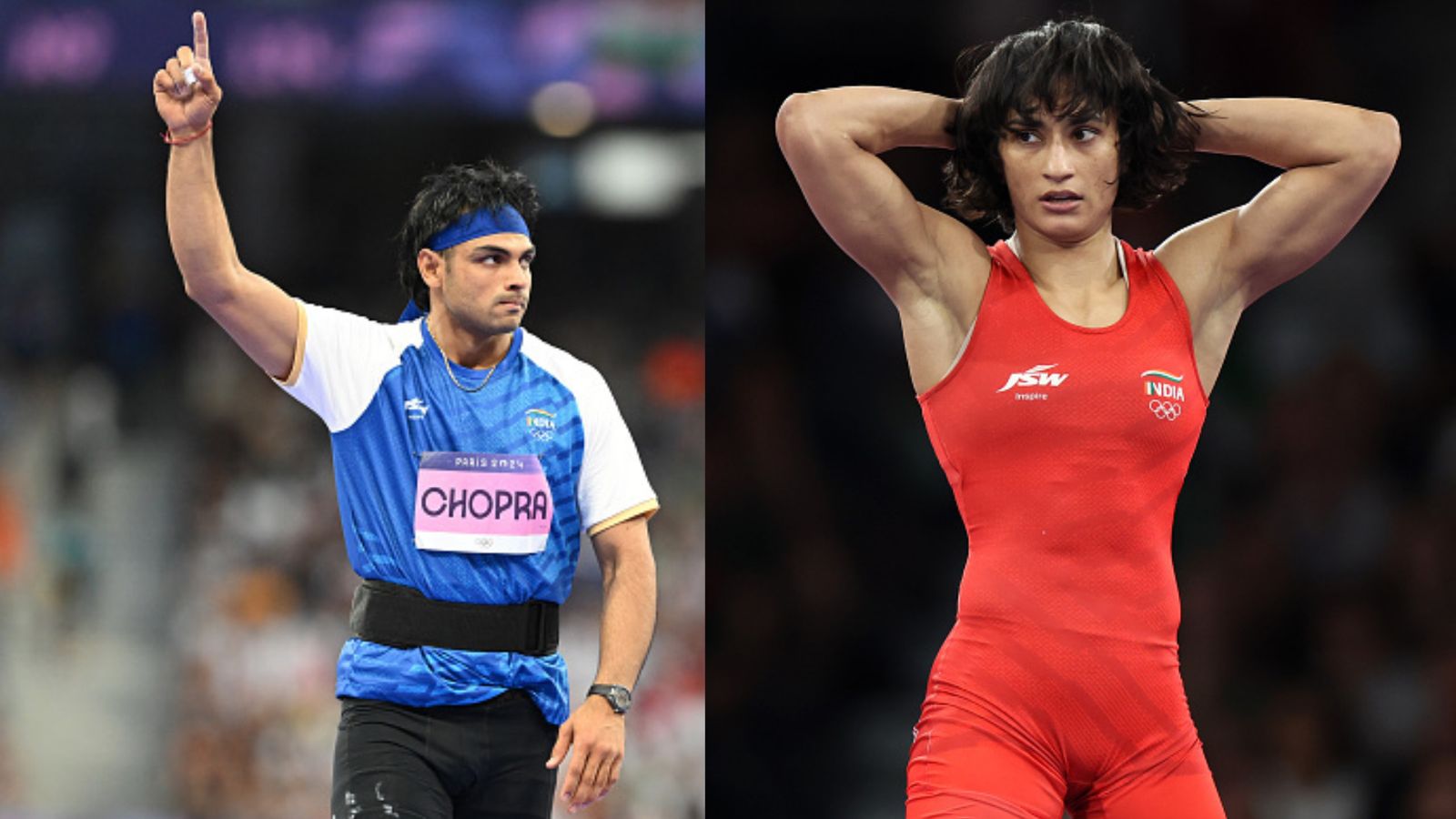 Neeraj Chopra throws his weight behind Vinesh Phogat, says 'Whether she gets medal or not, people shouldn't forget what she did for country' India's javelin hero Neeraj Chopra (left) and ace wrestler Vinesh Phogat in this frame. (Getty)
