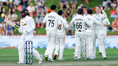 New Zealand announce squad for one-off Test vs Afghanistan in Greater Noida; all-rounder returns after 18 months, Pakistan legend to accompany Kiwis too Michael Bracewell celebrates a wicket with his teammates against Sri Lanka (File Photo: Getty Images)