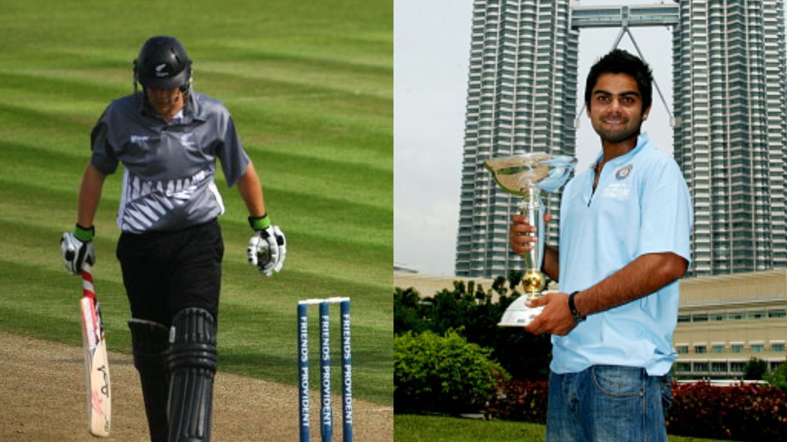 Virat Kohli's Under 19 rival from New Zealand announces retirement from all forms of cricket George Worker and Virat Kohli (getty)