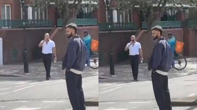 Virat Kohli spotted in London after ODI series against Sri Lanka - WATCH viral video Virat Kohli in frame (Twitter screen grab)