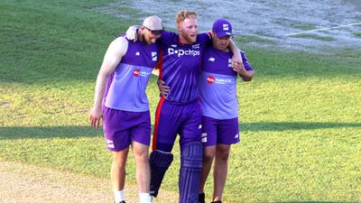 Ben Stokes hits out at journalist on 'Utterly farcical' remark after being accused of lack of commitment to County Cricket Ben Stokes of Northern Superchargers goes off injured during The Hundred match between Manchester Originals Men and Northern Superchargers Men at Emirates Old Trafford on August 11. (Getty)
