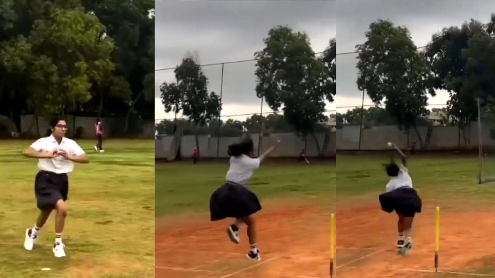 WATCH: Young girl perfectly replicates Jasprit Bumrah's unorthodox bowling action in nets to take social medal by storm, video goes viral Young girl perfectly mimics Jasprit Bumrah's bowling action to take social medal by storm. (Screengrab-X)
