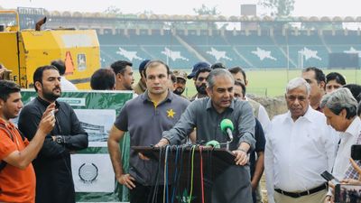 'Na seats the, na bathrooms the': PCB Chief feels stadiums in Pakistan don't qualify internationally, vows to improve them ahead of Champions Trophy 2025 PCB Chief Mohsin Naqvi at Gaddafi Stadium, Lahore (Getty Images)