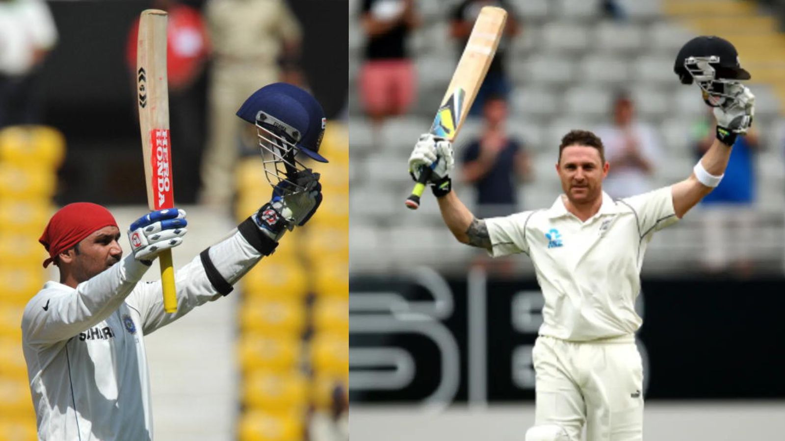 From Virender Sehwag to Brendon McCullum: Here are top 5 fastest double centurions in Test cricket File Photo: India's Virender Sehwag (left) and New Zealand's Brendon McCullum in this frame. (Getty-X)