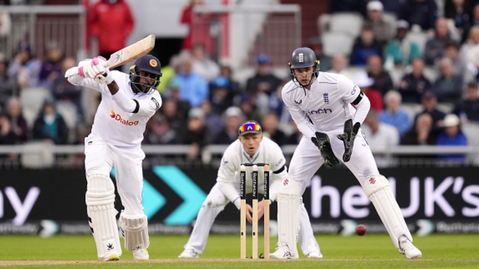 ENG vs SL, 1st Test: Milan Rathnayake, Dhananjaya De Silva's counterattack rescues Sri Lanka from 92/6 to 236 to frustrate England on Day 1 Sri Lanka's Milan Rathnayake in action during Day 1 of the first Test against England at the Old Trafford on August 21. (Getty)