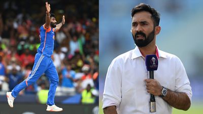 Dinesh Karthik strongly rejects Jasprit Bumrah as potential India captain, says 'He is calm, cool, good maturity but...' Former India's star batter Dinesh Karthik (right) and ace pacer Jasprit Bumrah in this frame. (Getty)