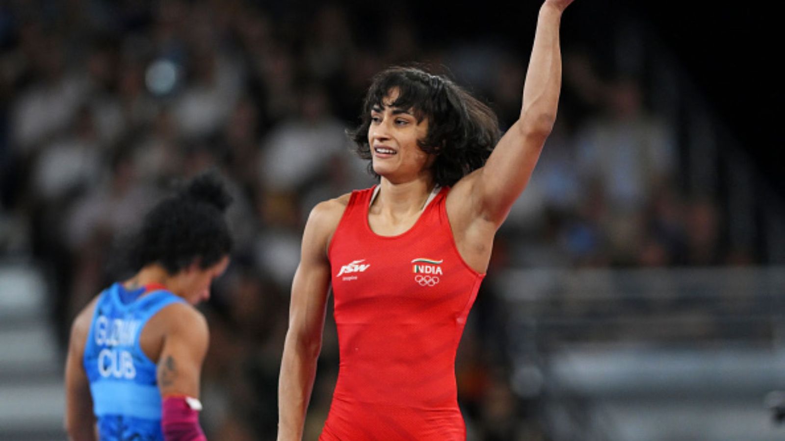 Vinesh Phogat's brand value skyrockets after Paris Olympics heartbreak, endorsement fee takes massive leap Vinesh Phogat in frame (Getty)