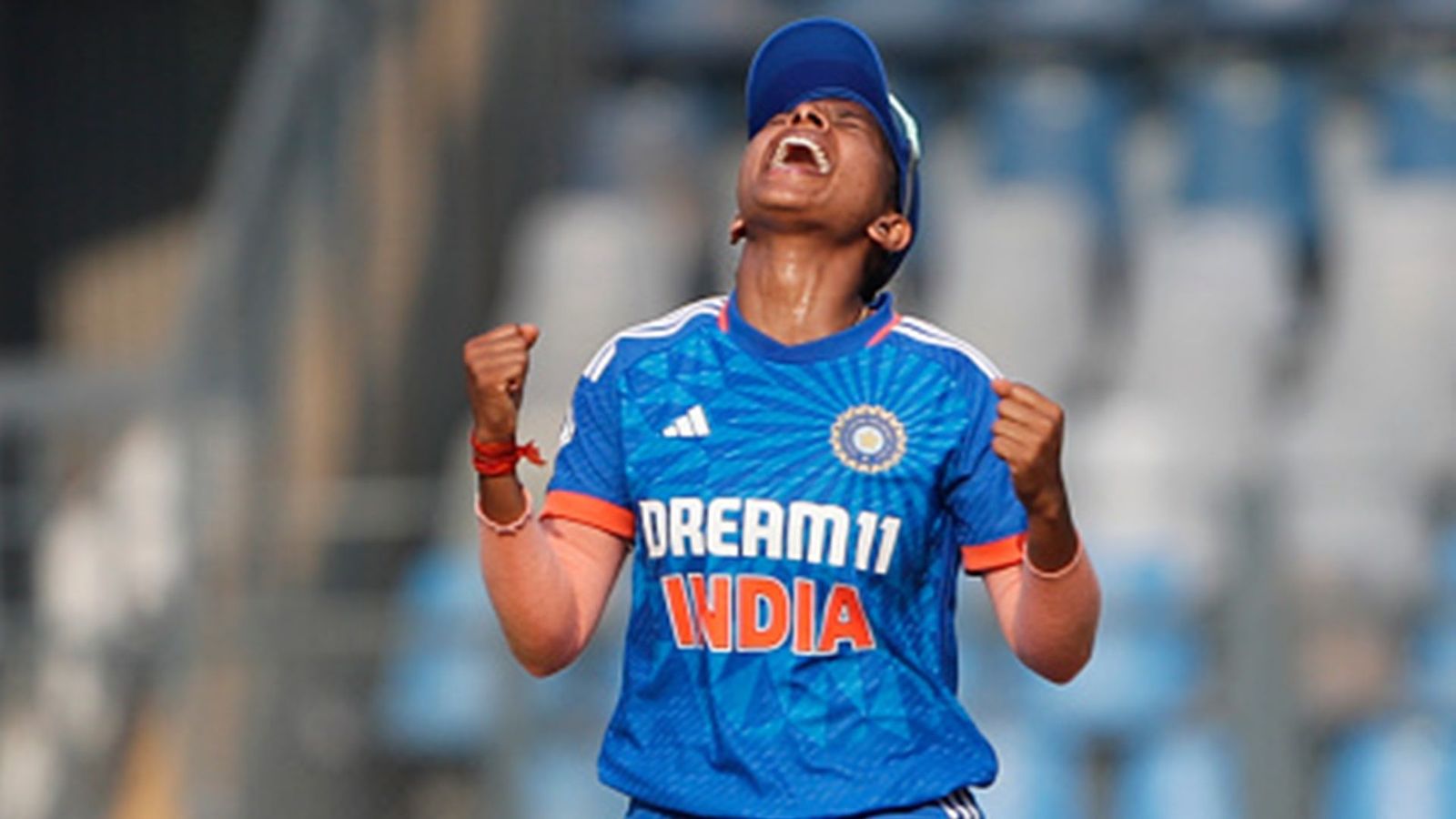 IND vs AUS: Captain Minnu Mani completes 10-wicket haul after Ellyse Perry's 21-year-old WBBL teammate causes India's collapse on Day 3 Minnu Mani celebrates a wicket (File Photo: Getty Images)