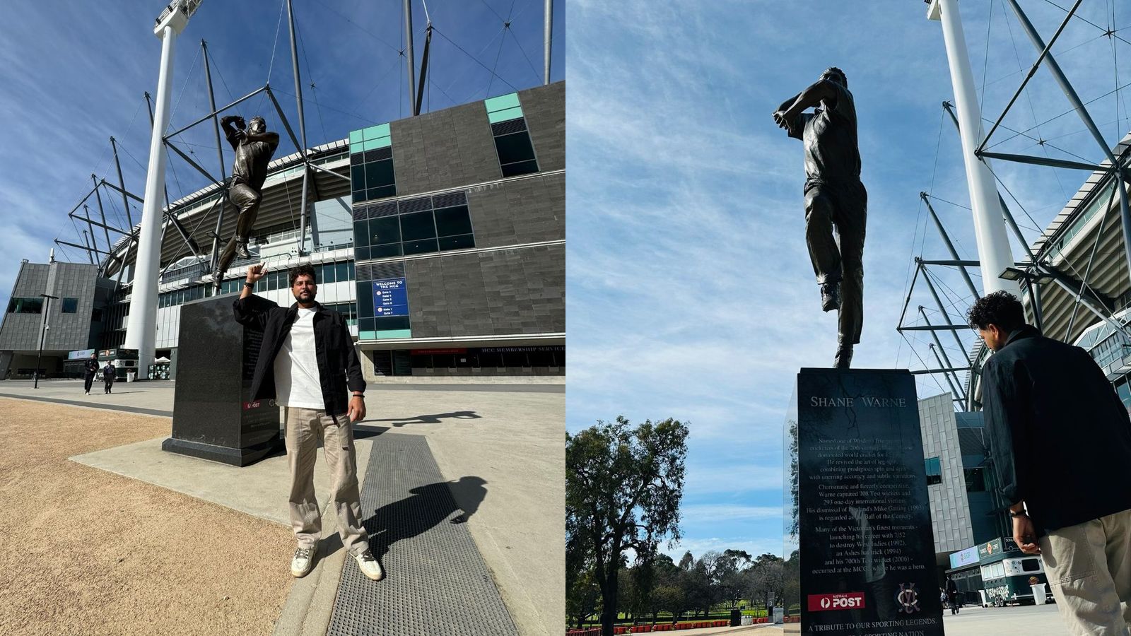 'Lost someone from my family': Kuldeep Yadav pens emotional message after visiting Shane Warne's statue at MCG Kuldeep Yadav in frame (Getty)