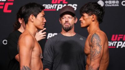 India's Angad Bisht to face South Korean fighter in 'Road to UFC' Semi-Final, eyes to become second Indian after Anshul Jubli to qualify for final Angad Bisht in his face-off with DongHun Choi before the semi-final bout (Getty)