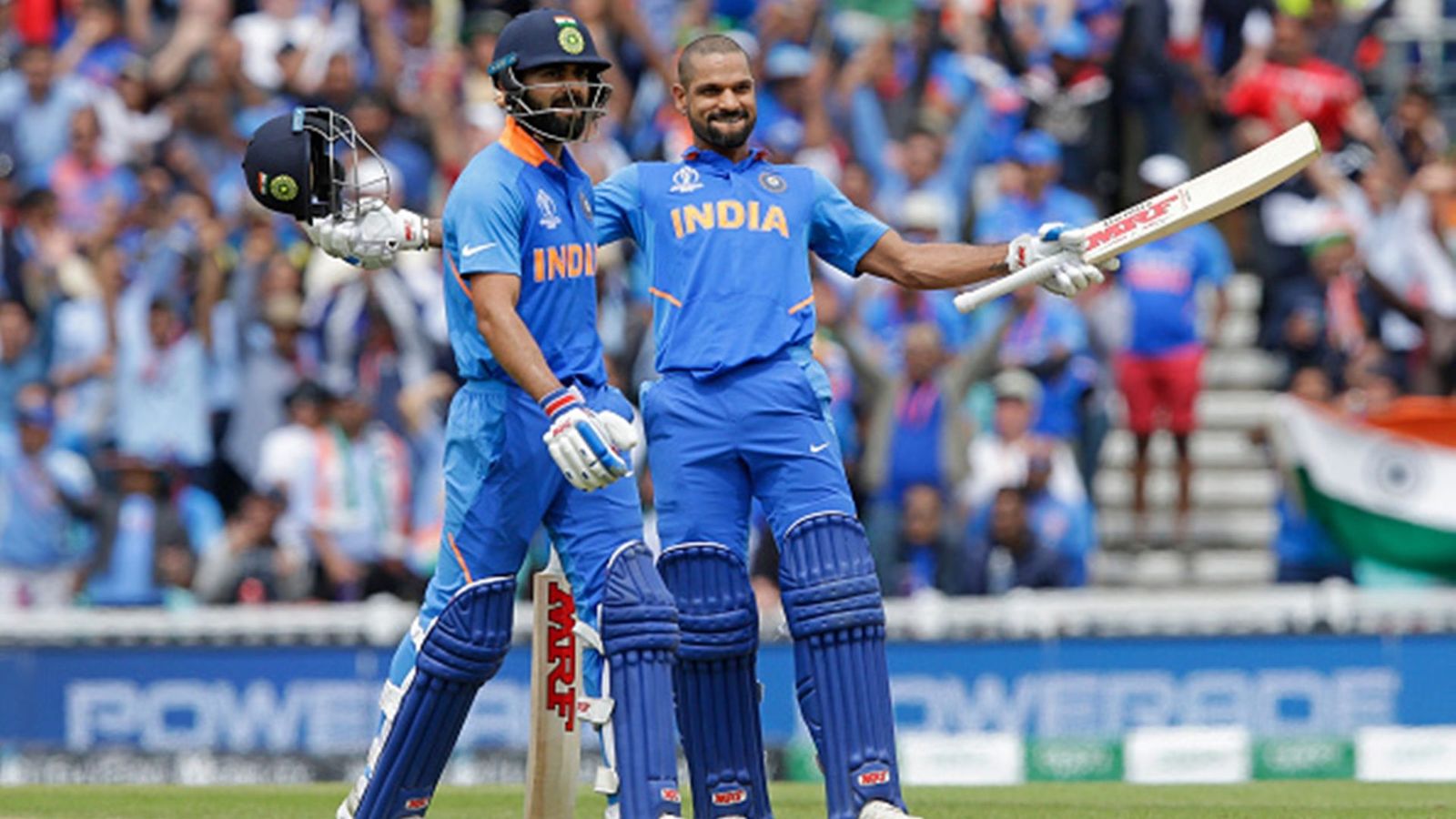 Retired Shikhar Dhawan recalls his best ODI knock, says 'I just downed a painkiller and continued batting' Shikhar Dhawan celebrates his century against Australia with Virat Kohli (File Photo: Getty Images)