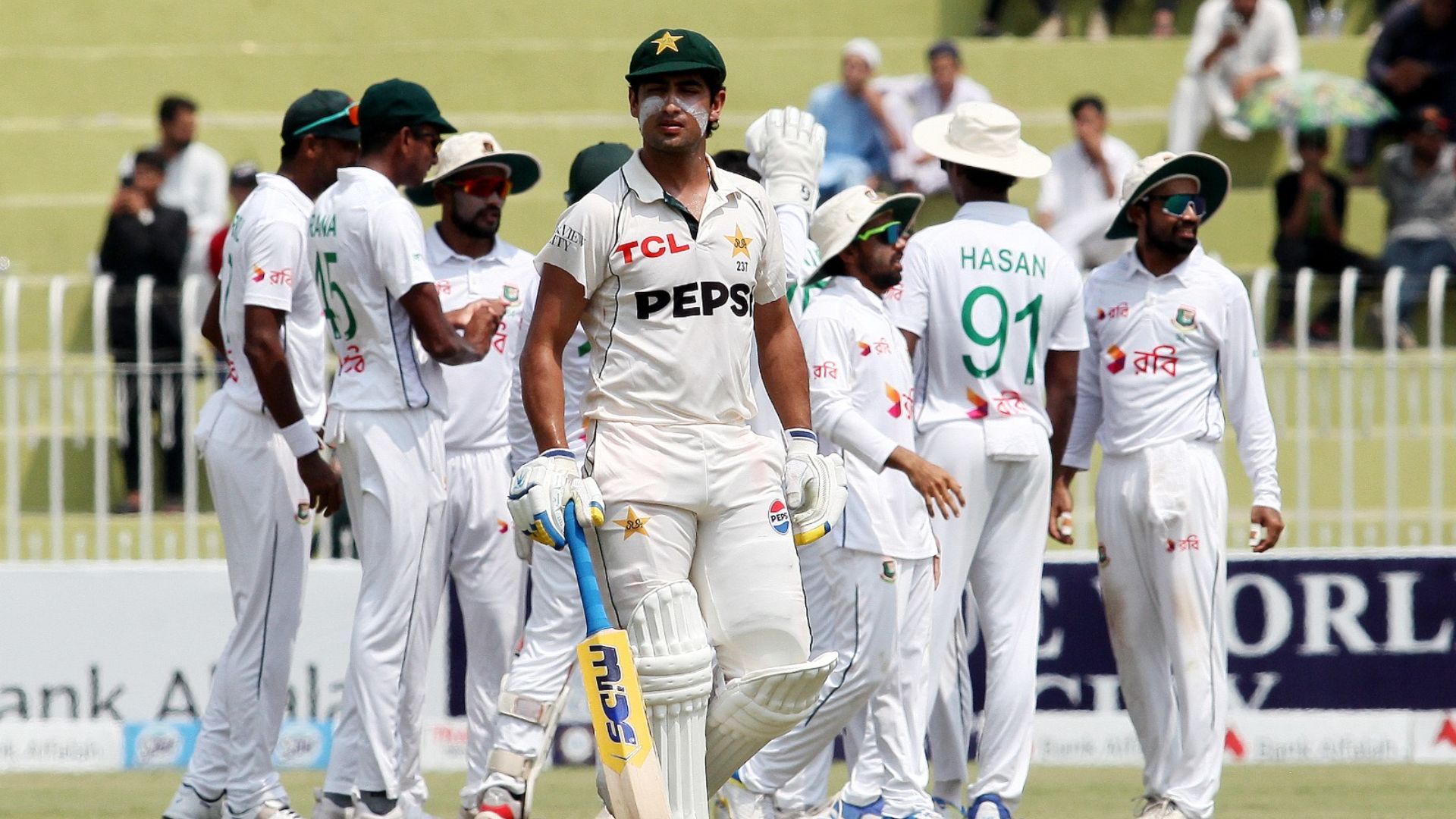 Bangladesh script history with maiden Test win over Pakistan as Mohammad Rizwan loses lone battle despite record-breaking display Pakistan vs Bangladesh ( credits 'X')
