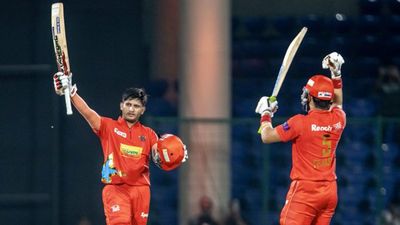 'I am thinking of making more centuries': Former U-19 player trained by Gautam Gambhir's childhood coach after becoming DPL's first centurion South Delhi Superstarz' Priyansh Arya celebrates his maiden DPL century (Photo Courtesy: DPL, X)