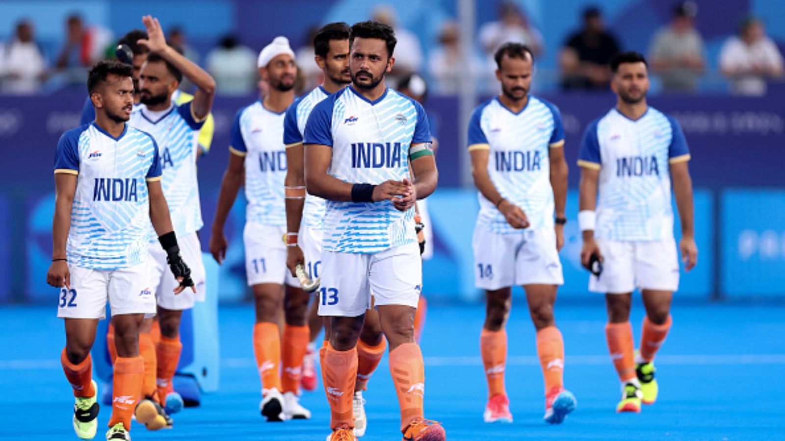 After Paris Olympics 2024 bronze medal triumph, Hockey India announces squad for Asian Champions Trophy Harmanpreet Singh with Indian squad (getty)