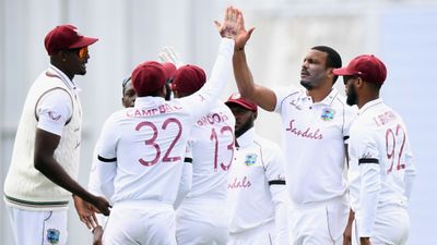 West Indies pacer who was banned for using homophobic slur against Joe Root announces retirement from International cricket West Indies cricket team in frame (Getty)
