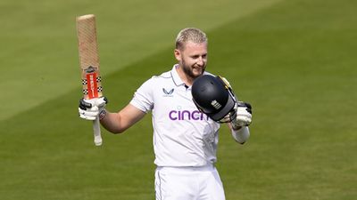 Gus Atkinson achieves rare feat first registered by a no.8 England batter 132 years ago England's Gus Atkinson celebrates his maiden Test century (Getty Images)