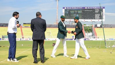 PAK vs BAN: After dropping Shaheen Afridi, Shan Masood drops Naseem Shah from 2nd Test to include spinner who does well on green tracks Shan Masood and Najmul Hossain Shanto at the coin toss (Photo Courtesy: PCB, X)