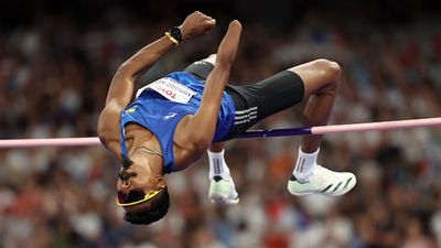 Paris Paralympics: Lost his right hand in fodder-cutting machine as 8-year-old, Nishad Kumar wins silver medal in high jump Nishad Kumar of Team India during the Para Athletics - Men's High Jump - T47 Final on day 4 of the Paris 2024 Summer Paralympic Games (Getty Images)