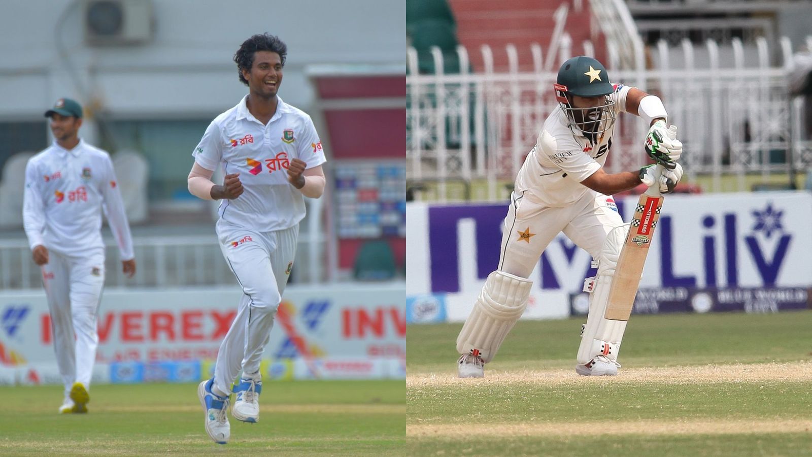 WATCH: Hasan Mahmud gives fiery send-off to Mohammad Rizwan during Pakistan vs Bangladesh 2nd Test match Hasan Mahmud and Mohammad Rizwan (getty)