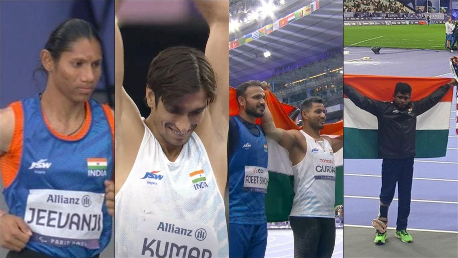 India surpass their best medal tally at Paralympics after high jumpers Sharad Kumar, Mariyapann Thangavelu's medals India's medal winners on Day 6 of the Paris Paralympics (Screengrab: X)