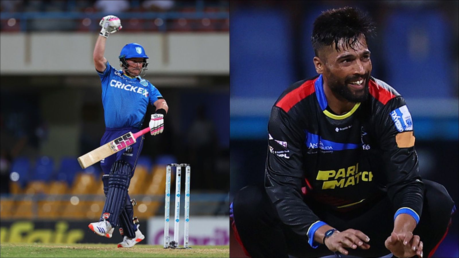 Watch: Ex-KKR batter makes Mohammad Amir look like an ordinary bowler with 23 runs from 5 balls after Gujarat Titans' match-winning spell Tim Seifert and Mohammad Amir in action during CPL 2024 (Getty Images)
