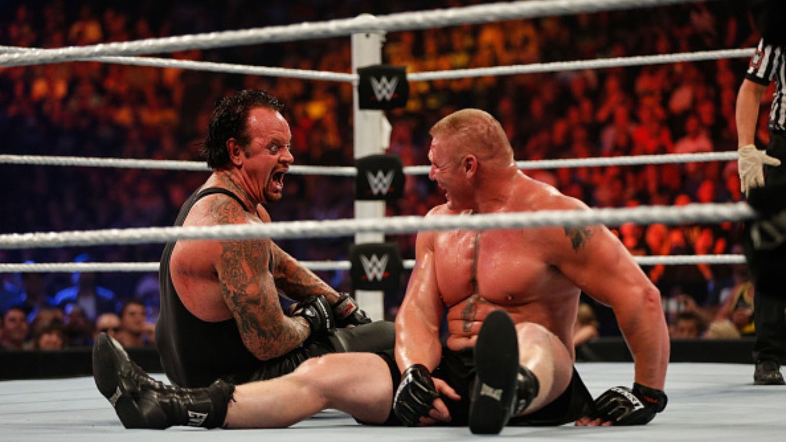 This WWE Superstar to make a roaring return? Know the Latest Updates and Speculations Brock Lesnar with Undertaker