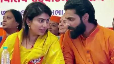 India's T20 World Cup-winner Ravindra Jadeja joins BJP in this capacity, wife Rivaba shares pictures Ravindra Jadeja (right) alongwith Rivaba Jadeja in this frame. (X)