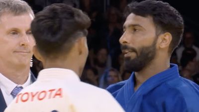 Paralympics 2024: Kapil Parmar scripts history with coveted bronze, wins first-ever medal for India in judo in Para Games Indian judoka Kapil Parmar (in blue) in action during Paralympics 2024. (Screengrab-X)