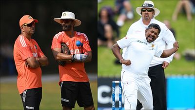 New Zealand Cricket recruits former India batting coach, legendary Sri Lanka spinner in coaching staff for one-off Test vs Afghanistan Rahul Dravid and Vikram Rathour in a conversation: Rangana Herath celebrates a wicket (File Photo: Getty Images)