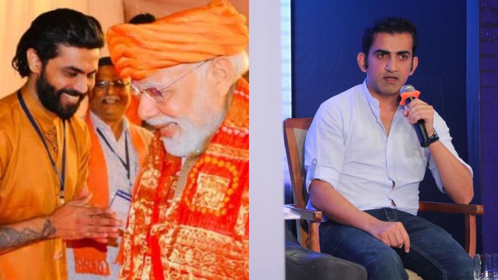 Ravindra Jadeja to Gautam Gambhir: Here are cricketers who pursued politics Ravindra Jadeja and Gautam Gambhir (getty)