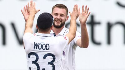 Big Jolt to England, star speedster set to miss Pakistan and New Zealand Test series; ruled out for rest of year due to elbow injury Gus Atkinson and Mark Wood (getty)