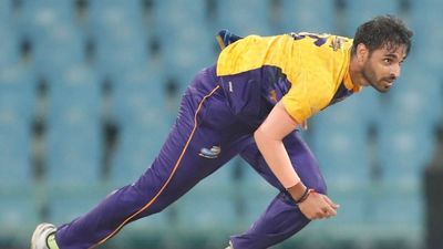 4 overs, 1 maiden, 4 runs: Bhuvneshwar Kumar runs riot with magical spell to help his team register 9-wicket win Bhuvneshwar Kumar