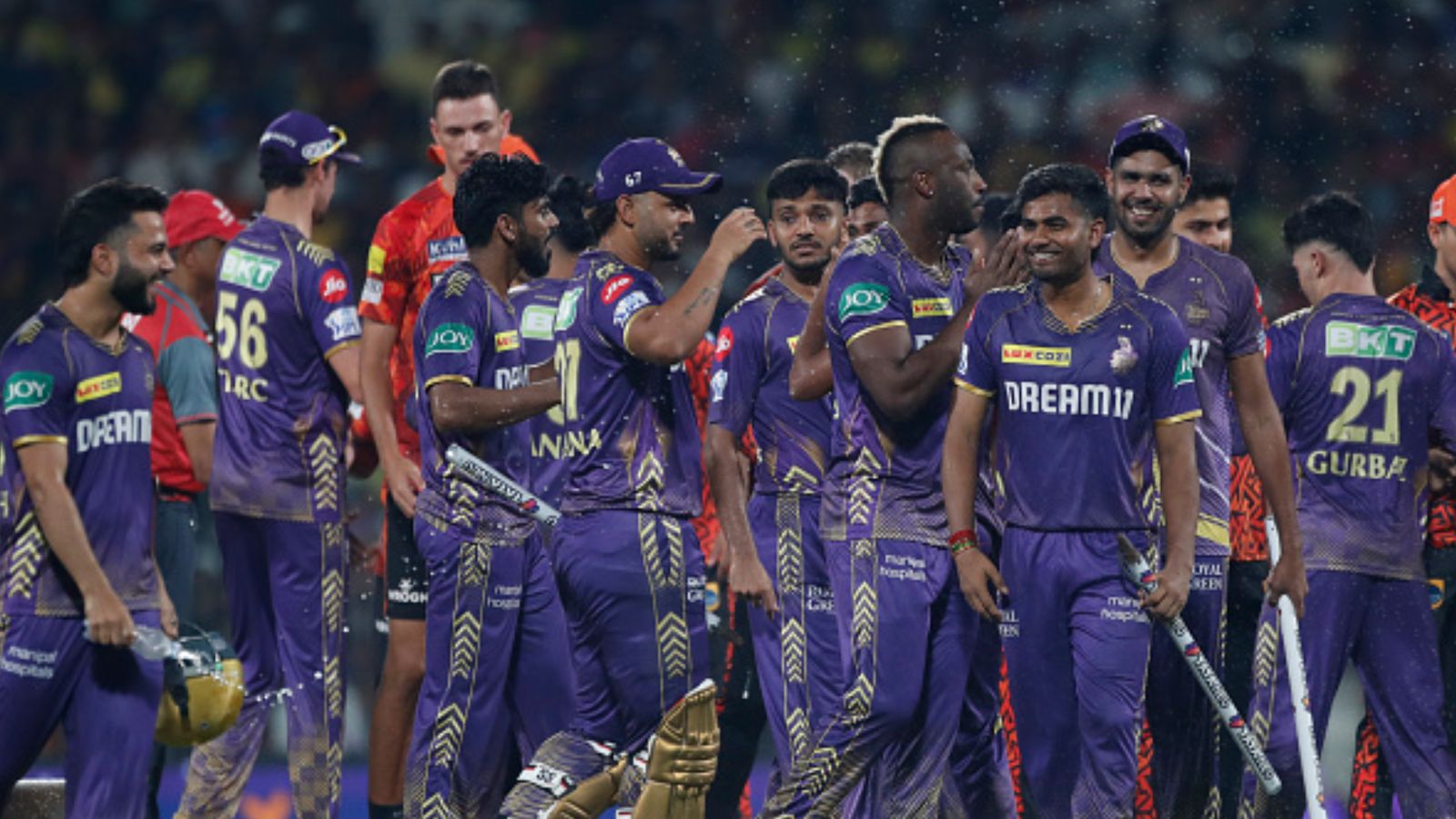 South Africa and Australia legends in talks with Kolkata franchise to replace Gautam Gambhir as KKR mentor: Reports Kolkata Knight Riders' players all smile after winning IPL 2024 title. (Getty)