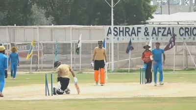 WATCH: Babar Azam gets clean-bowled by local bowler during practice match ahead of Champions Cup 2024 Babar Azam (x screengrab)