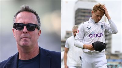 Michael Vaughan accuses Ollie Pope's England of disrespecting Test cricket and Sri Lanka, tells them not to repeat same vs India & Australia Former England captain Michael Vaughan and stand-in Test captain Ollie Pope (Getty Images)