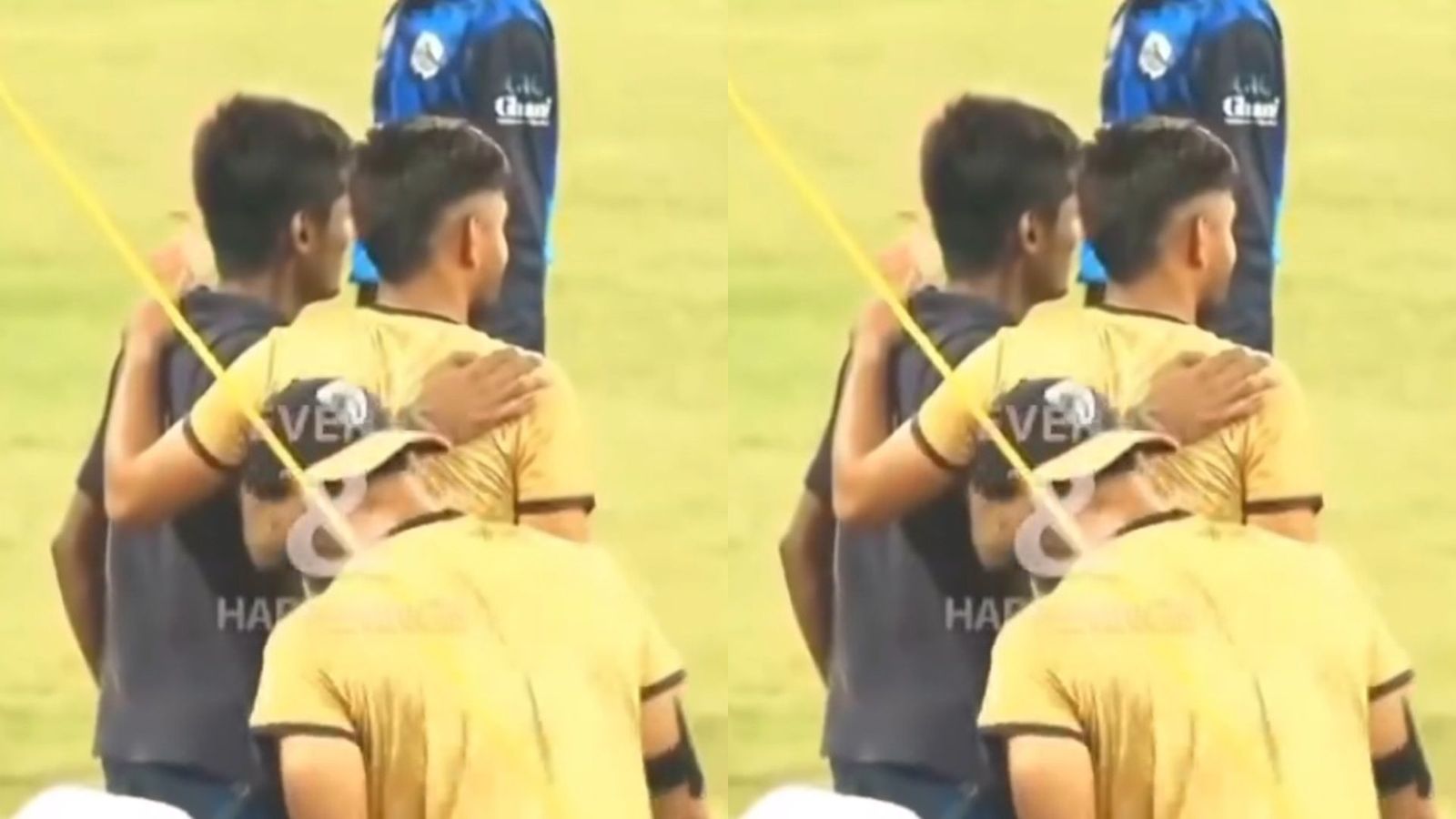 Watch: Pakistan fan breaches ground security to meet Babar Azam ahead of Champions Cup 2024 Babar Azam with fan (x screengrab)