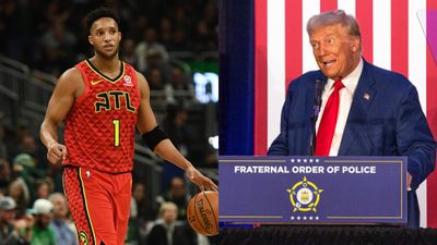 "don’t talk to me about the dumb topics..." Evan Turner slams Donald Trump supporters post-presidential debate Evan Turner and Donald Trump in the frame (Getty)