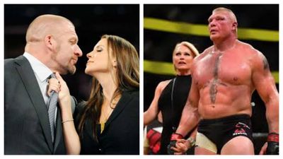 From Brock Lesnar to Triple H: Here’s a list of five Power Couples of WWE Triple H with Stephanie McMahon and Brock Lesnar with sable in the frame (social media)
