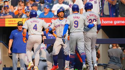 5 MLB playoff contenders facing toughest remaining schedules: Brewers, Mets, and more New York Mets players in the frame (Getty)