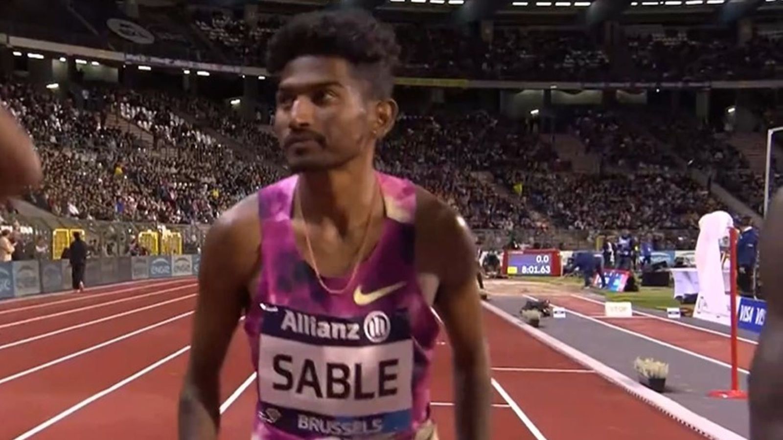 Avinash Sable finishes 9th in maiden Diamond League 2024 final, records fourth-best time of season Avinash Sable during Diamond League 2024 final (Screengrab: X)