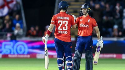 Punjab Kings all-rounder's record-breaking fifer in vain as Liam Livingstone's 87-run knock leads England to 3-wicket win over Australia Liam Livingstone and Jacob Bethell during their partnership against Australia in 2nd T20I (Getty Images)