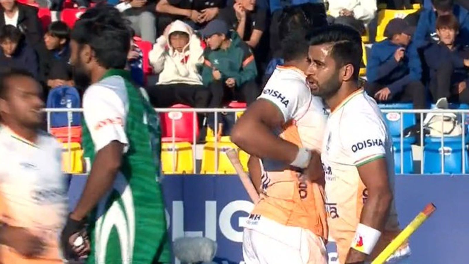 Harmanpreet's brace helps India survive Pakistan scare, reach Asian Champions Trophy 2024 semifinal unscathed with 5 consecutive wins Harmanpreet Singh celebrates after scoring a goal against Pakistan (Screengrab: X)