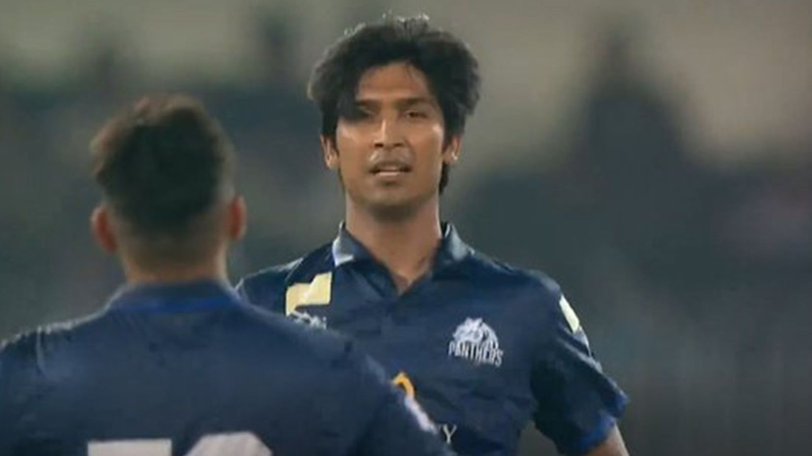 Dropped after New Zealand tour in 2023, 24-year-old pacer bags expensive fifer for Shadab Khan-led Panthers' 50-run win over Saud Shakeel's Dolphins Mohammad Hasnain celebrates a wicket against Dolphins (Screengrab: X)