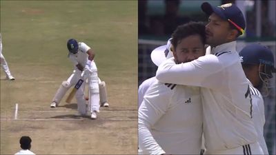 WATCH: Shreyas Iyer bowled between legs by Mumbai Indians spinner, misses fifty in Duleep Trophy clash against India A Shreyas Iyer gets bowled by Shams Mulani (Screengrab: X)