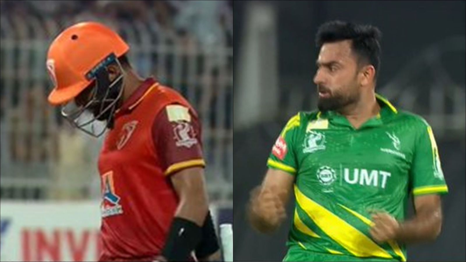 Champions Cup: Forgotten 36-year-old leggie's fifer helps Mohammad Rizwan's Markhors bowl out Babar Azam's Stallions for 105 and defend 231 easily Zahid Mahmood celebrates after taking a wicket in Champions Cup (Screengrab: X)